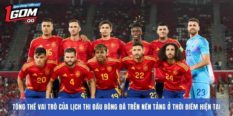 Tổng thể vai trò của lịch thi đấu bóng đá trên nền tảng ở thời điểm hiện tại