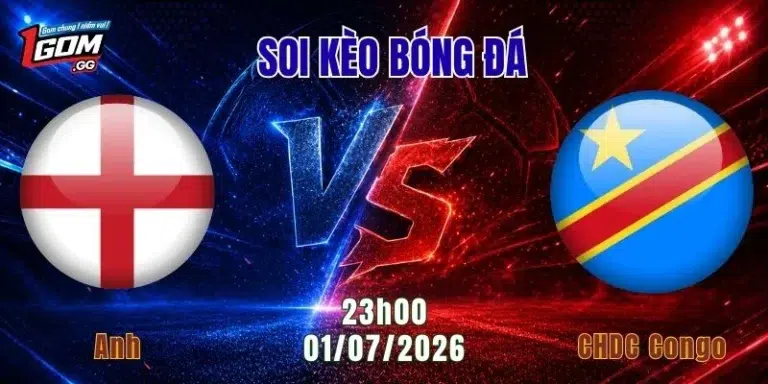 Soi kèo Anh vs CHDC Congo, 23h00 ngày 1/7: Khó ngăn Tam Sư đi tiếp