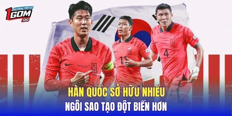 Hàn Quốc sở hữu nhiều ngôi sao tạo đột biến hơn